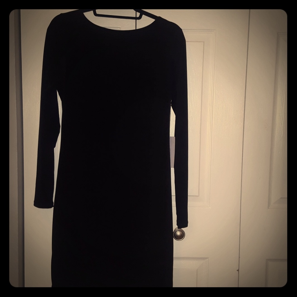 JLO Lace Black Long Sleeve Dress